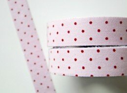 Fabric Tape Pink Dots