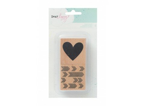Set Sellos Madera Polka Dots