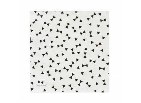 Set de 20 servilletas Black Bows